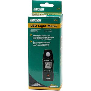 Produktbild für Luxmeter Extech LT40, für LED