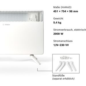 Produktbild für Konvektorheizung Bosch Heat Convector 4000-20, weiß