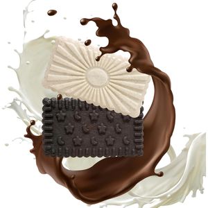 Produktbild für Kekse Hellma Feines Gebäck Black &amp; White laktosefrei &amp; vegan