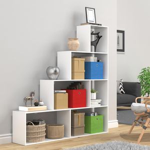 Produktbild für Bücherregal VCM Dubila L, 919168, weiß