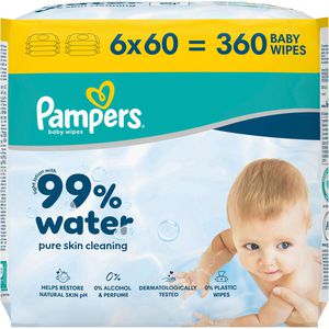 Feuchttücher Pampers 99% Water, 360 Tücher