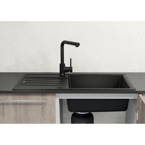 Produktbild für Küchenarmatur BLANCO MILA-S, schwarz matt