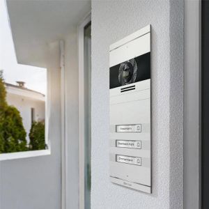 Produktbild für Türsprechanlage Metzler VDM10 2.0 weiß, 3 Monitore, LAN