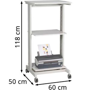 Produktbild für Computertisch Twinco 6830-9, Twin Click mit Rollen