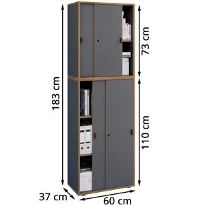 Produktbild für Schiebetürenschrank VCM Salia 920806, abschließbar