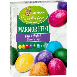 Heitmann-Eierfarben Eierfarben Marmor Effekt, 6 Flüssig-Farben