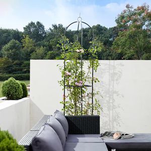 Produktbild für Rankgitter Gardebruk 101491, schwarz, freistehend
