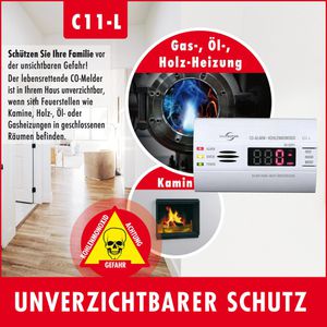 Produktbild für CO-Melder Protector C11-L, mit Batterie