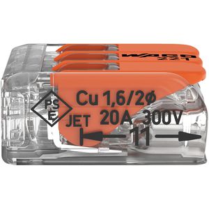 Produktbild für Verbindungsklemme Wago Compact, 221-413, 3 Leiter