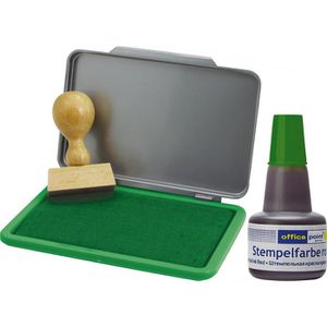 Produktbild für Stempelfarbe Office-Point wasserbasiert, grün