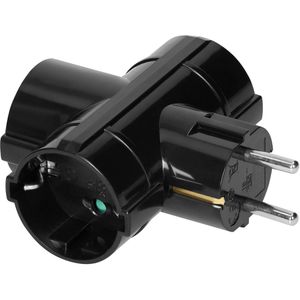 Produktbild für Steckdosenadapter Orno AE-13184, schwarz