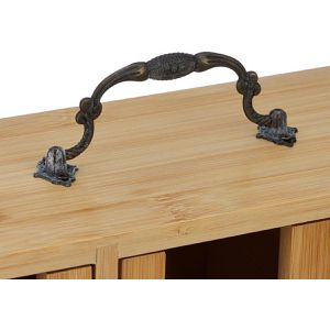 Produktbild für Teebox Relaxdays 10046387, für Teebeutel, natur, aus Bambus