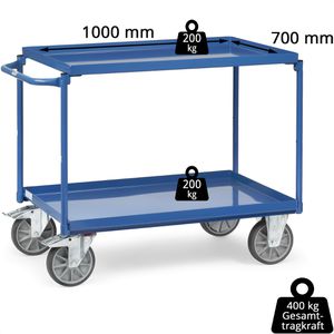 Produktbild für Tischwagen Fetra 4822, aus Metall