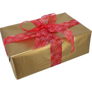 Produktbild für Geschenkband Präsent Frosty, rot