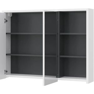 Produktbild für Spiegelschrank Vicco Viola, weiß / anthrazit