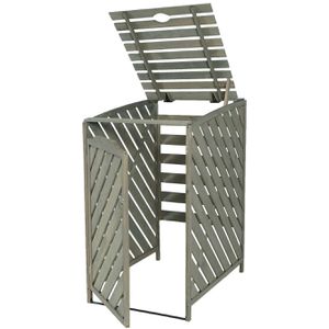 Produktbild für Mülltonnenbox Mendler HWC-J44 XL, Holz