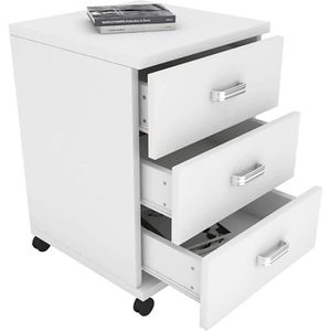 Rollcontainer VCM Tobila 917043, Holz, weiß