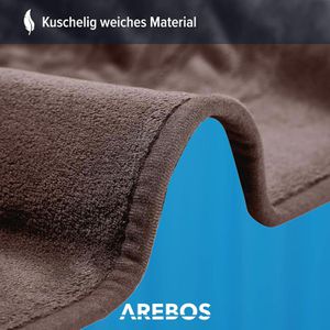 Produktbild für Heizdecke Arebos 105453, braun