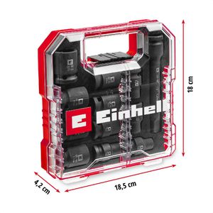 Produktbild für Steckschlüssel Einhell Impact 109283, 12-teilig