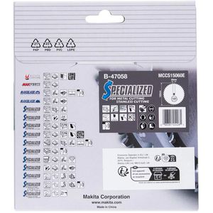 Produktbild für Kreissägeblatt Makita B-47058, Specialized