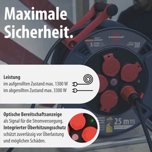 Produktbild für Kabeltrommel Brennenstuhl Professional 300KU, für außen IP44