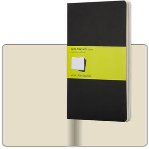 Notizbuch Moleskine Cahier Large, schwarz, A5