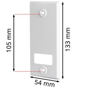 Produktbild für Rollladengurt-Abdeckung Bauheld Lochabstand 105 mm