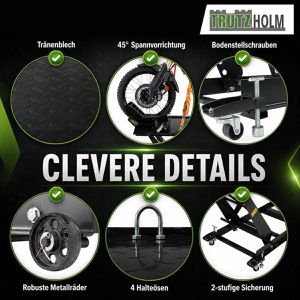 Produktbild für Hebebühne Trutzholm 34542, schwarz, für Motorrad