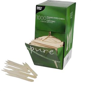 Einwegbesteck Papstar 18201 pure, Holz