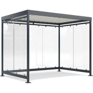 Personenunterstand WSM Köln K3 b/b, anthrazit, aus Metall