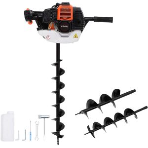 Erdbohrer vidaXL 140340 Orange, Benzin
