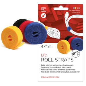 Produktbild für Klettband Label-the-cable Roll Strap, sortiert