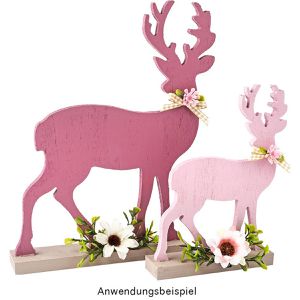 Produktbild für Weihnachtsfigur Ideen-mit-Herz 011205, Deko-Hirsche