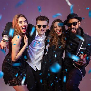 Produktbild für Konfetti Relaxdays 10021768, Party-Popper, aus Folie