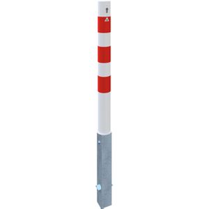 Produktbild für Absperrpfosten Schake 489ZB, rot/weiß, aus Metall