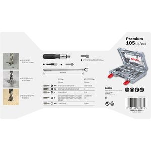 Produktbild für Bohrer-Bit-Set Bosch Premium X-Line, 2608P00236