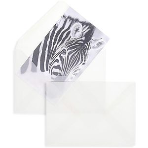 Produktbild für Briefumschläge Blanke weiß/transparent, C6