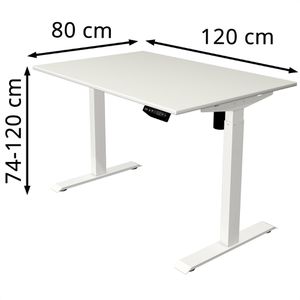 Produktbild für Schreibtisch Kerkmann Move 1, weiß / weiß
