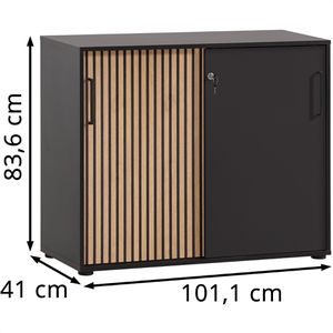 Produktbild für Schiebetürenschrank Möbelpartner Hank, Holz