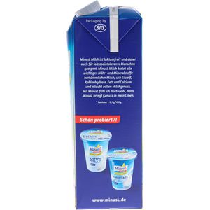 Produktbild für Milch MinusL H-Vollmilch, Fettgehalt 3,5%