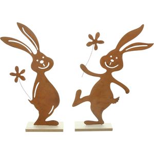 Produktbild für Osterdeko Frank-Flechtwaren 771035, Hasenspaß, braun