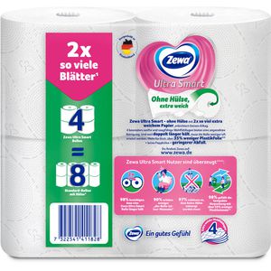 Produktbild für Toilettenpapier Zewa Ultra Smart, ohne Hülse