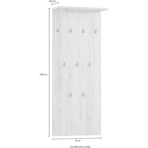 Produktbild für Wandgarderobe Schildmeyer Cosmo, 152795, Holz