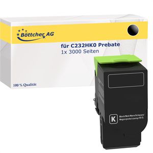 Produktbild für Toner Böttcher-AG für Lexmark C232HK0 Prebate