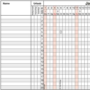 Produktbild für Urlaubsplaner Güss-Verlag 12-20mB, Jahr 2027