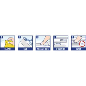 Produktbild für Antirutsch-Klebeband Tesa Bath &amp; Shower, 5m x 25mm