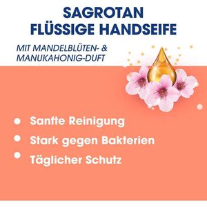 Produktbild für Seife Sagrotan Hydra Care, Mandelblüte &amp; Manukahonig