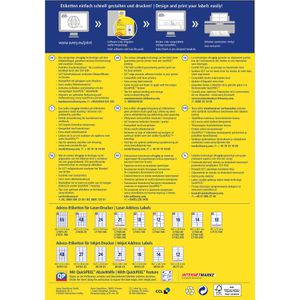 Produktbild für Adressetiketten Zweckform L7161-100, weiß