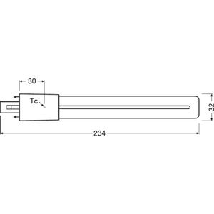 Produktbild für LED-Lampe OSRAM Dulux S EM &amp; AC Mains, G23
