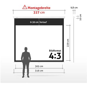 Produktbild für Beamer-Leinwand ESMART Professional MIROLO
